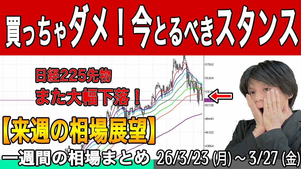 日経平均は4万円台に割り込む？今後の展開は？【来週の展望26年月日号】投資トレードガチ解説
